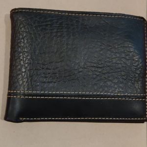 Men's brown real leather wallet